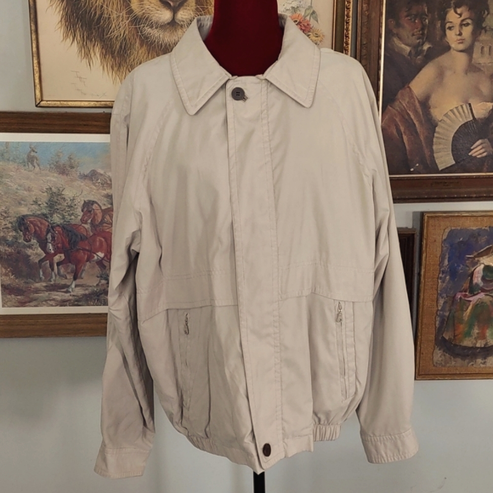 Beige RFT Rainforest Micro Suede Windbreaker